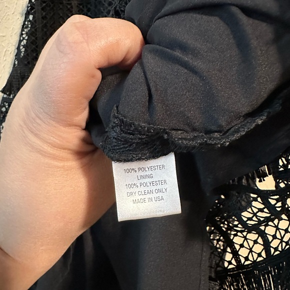 NWOT Pearl by Lela Rose‎ Mesh Tiered Skirt with Fringe Size 4 - Picture 7 of 8